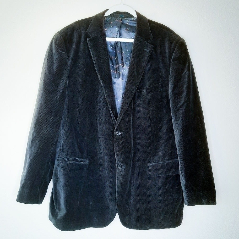 Hechter Studio Corduroy Texted Blazer 50 Tall